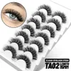 Mink Lashes 3D Mink Eyelashes 100 ٪ قسوة خالية من الرموش المصنوعة يدويًا رموش طبيعية قابلة لإعادة الاستخدام.