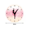 Horloges murales 12 pouces Dancing Girl Clock Art Silencieux Non Ticking pour le salon