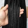 Synthetic Wigs Synthetic Lace Front Wigs Braided Wigs 13x6 Lace Front Braids Wig Knotless Box Braids Wigs With Baby Hair for Black Women 240329