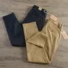 Herenbroek 8227 #2024 Zomer Amerikaanse Retro Dunne sneldrogende Stretch Casual Eenvoudige Slanke CHINO Business Rechte Broek