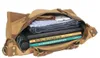 Vintage Retro Militär Canvas Leder Herren Reisetaschen Gepäcktaschen Herren Wochenendtasche Übernachtungs-Seesäcke Tragetasche Freizeit M314# 240305