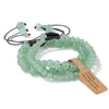 Braccialetti di collegamento 3 pezzi / set braccialetto di perline di pietra verde Shoushan 4/6 / 8MM occhio di tigre naturale lapislazzuli intrecciato braccialetto di guarigione regalo di gioielli