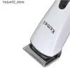 Elektriska rakare Kemei Beard Trimmer Electric Hair Clipper Trimmer laddningsbar Maquina de Cortar O Cabelo Razor Barber Trimmer Grooming KM-2516 Q240318