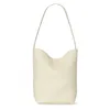 The Row Park Tote Tote Luxury Designer Saco de balde 3sizes Bandagem feminina Couro Duffle