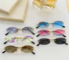 sunglasses clear CatEye CT1451 Retro Round Rimless super light business style Brand glasses Adumbral design Gradient Lenses fashi3282583