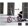 Bicicletas 16 polegadas portátil dobrável bicicleta dobrável ciclismo bicicleta mini freio de disco de estrada 6 estágios velocidade variável fácil de dobrar e transportar drop d ot6eu