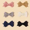 Saç aksesuarları 30pc/lot 5.5 inç büyük bowknot klipsler pamuklu bow for palpins kız bebekleri için toddler örgü çiçek saç çukurları toptan