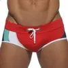 Sexiga män badkläder stammar baddräkt Seobean Brand Man Beach Bathing Shorts Board Kvalitet Nylon Bath Suit Boxer Briefs Underwear 240318