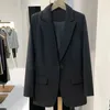 Kadınlar Şık Of Ofis Takım Giyim Out Giyim Bahar Sonbahar Sense Fried Street Kore Koreli Uzun Kollu Profesyonel Blazer Tops