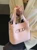 Shoulder Bags 2024 Spring Women's Bucket Totes Korean Style Fashion Versatile Ladies PU Luxury Designer Female Handlebags