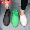 샌들 샌들 Yishen Sandals for Men Black White Brockyable Outdoor New Trend Garden Shoes Clogs Water Shoes Eva Sandals Sandalias Para Hombre