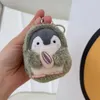 2024 Hamster penguin keychains pendant plush doll doll cute couple backpack pendant keychain female Japanese cartoon gift