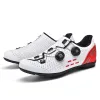 Shoes White Cleat Shoes Man Bike Shoes Flat Pedal Shoes Bicycle Footwear Cycling Sneaker Mtb Outdoor Sports Shoes Speed Non Locking