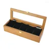 Horlogedozen Luxe doos 5 slots Houten organizer Opbergdisplay Schokbestendig Hoogwaardige waterdichte mysterieuze accessoires