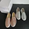 Flats Koreaanse schoenen ondiepe mond casual vrouwelijke sneakers groot formaat vrouwelijke loafers met bont ronde teen 2024 grote size nieuwe glitter slipon