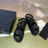 Designer de chaussures Femme Sandales Slingback Dad Sandal Chaussures Cuir Veau matelassé Slides Sandales d'été Grandad Sandles pour femmes Beach Strap Sandalias avec boîte S ES IAS
