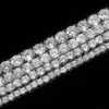 Collana con diamanti ghiacciati da uomo con catena da tennis in nastro VVS Moissanite S di alta qualità a prezzi economici