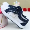 Laarzen zomer meisjes casual schoenen mesh ademende vrouwen canvas schoenen mode studenten platte sneakers luchtblauwe dames gevulkaniseerde schoenen