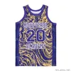Koszykówka w szkole średniej Ben Simmons koszulka 20 Montverde Academy Marble Shirt Team Color Purple Moive Hiphop College zszywane uniwersyteckie mundurek mundure