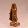 Estatuetas decorativas figura de cobre puro laozi estátua em pé fundição decoração vermelha escritório sala de estar artesanato