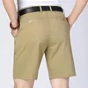 Men's Shorts Cotton Men Knee Length Boardshorts Classic Brand Comfortable Clothing Beach Male Short Trousers