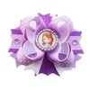 Vendre à chaud de 5 pouces Sofia Princess Bow File Ruban Clip de cheveux pour enfants