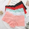 Calcinha feminina 3 pcs S-4XL Plus Size Lace Sexy Mulheres Underwear Pantie Macio Feminino Cintura Alta Respirável Hollow Out Lingeries