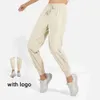 Lu Align Pant Lemo Yoga Loose SweatShirts Women Fashion Drawstring Comtable Casual Running Dance Shirts Fiess 2024 Gym Jogger Sports Lemo