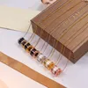 Pendant Necklaces 2023 Quality V Gold Material Charm Pendant with Shell Agate Nature Stone for Women Wedding Necklace Gift Jewelry PS7000