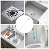 Other Household Cleaning Tools Accessories Pipe Tube Cleaner Sink Bendable Spiral Brush For Dredging Vegetable Sinks Floor Drains Toilets 240318