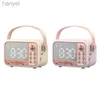 Portable Speakers HIFI Wireless Portable Retro -compatible Speaker Alarm Clock Aux Stereo USB Loud Home Decor Aesthetic Gift 24318