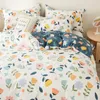 Conjuntos de cama Conjunto de flores Colcha Capa de edredão e 2 pc Fronha de algodão Roupa de cama Single Double Queen King Full Size Home Têxtil