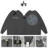 Stones Islands Designer Hooded Men's Pullover High Edition Embroidered Badge Compas