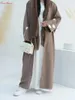 Ethnische Kleidung Mode Wolke Stickerei Kimono Übergroße muslimische Robe Abaya weibliche volle Länge Oberbekleidung Gottesdienst Abayas Wy1948