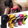 Muay Thai Competition Glove Pu Leather Sponge Boxing Training Mitts Professional Breattable For Kids Children 240318