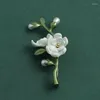 Brooches Alloy Brooch Women's High-end Niche Design Temperament Corsage Anti-light Pin Cardigan Ornament