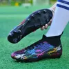 American Football Schuhe High Top Fußball Herren Stiefel Rutschfeste Jungen Turnschuhe Futsal Field Cleats Trend Jugend Training Trainer Chuteira Schwarz