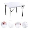 Table Cloth 86x86cm 4Colors Stretchy Washable Square Reusable Foldable Wedding Picnic Dining Camping Party Protective Cover