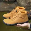 Schoenen 2023 Winter Warm Rubber Running Wandelschoenen Men Vrouwen Sneeuw op blote voeten Schoenen Anti Slip Ademboute Snow Boots voor buiten wandelen