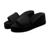 2024 positive Women's Summer Heel Multi-colored Sandal Quality Fashion Slippers Printed waterproof platform slippers Beach Slippers GAI