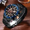 MINI FOCUS Brand Business Waterproof Quartz Steel Band Men's Watch 0398G