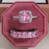 40 طرازًا متألقة من CZ Diamond Ring Ring Emerald Round Square Teardrop Oval Zircon Heart Princess Cut Pink Moissanite Rings