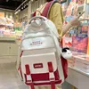 Female Travel Waterproof Book Bags Fashion Ladies Cute Laptop Trendy Women College Student Backpack Girl Kawaii Nylon School Bag 240304