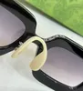 نظارة شمسية مستطيلات 0974 بيج بني نساء صيف صيف شمس Sonnenbrille أزياء أزياء UV400 العينين