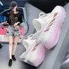 Zapatos Casuales Verano Moda Mujer Cómodos Deportes Transpirables Volar Tejido Correr