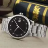 Designer Watch for Women and Men Waterproof Business rostfritt helautomatiska mekaniska Blue Steel Band Men's Watch