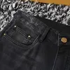 Men's Jeans designer 2024 Spring/Summer Luxury Fashion Slim Fit Cotton Craft Wash Water Elastic Pant Hem KBVL N38G