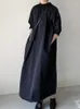 Feestjurken zomer voor vrouwen Koreaanse stijl effen LOSSE lange streetwear vintage jurk casual kleding gewaad