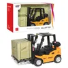 Diecast Model Cars Diecast Replica Forklift Truck Model Car Toy Effect Pull Back機能3-HEIGHT ADAGTABLEABLE FOR KIDSギフトコレクションDecol2403