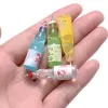 Wholesale 10Pcs Pack 10x37mm Classic Korean Drink Bottle Pendant Fashion Resin Pendant For Making Keychain DIY Gifts Accessories YFA2011